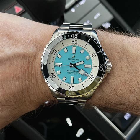 breitling superocean 2 36 blu|breitling superocean 36 turquoise.